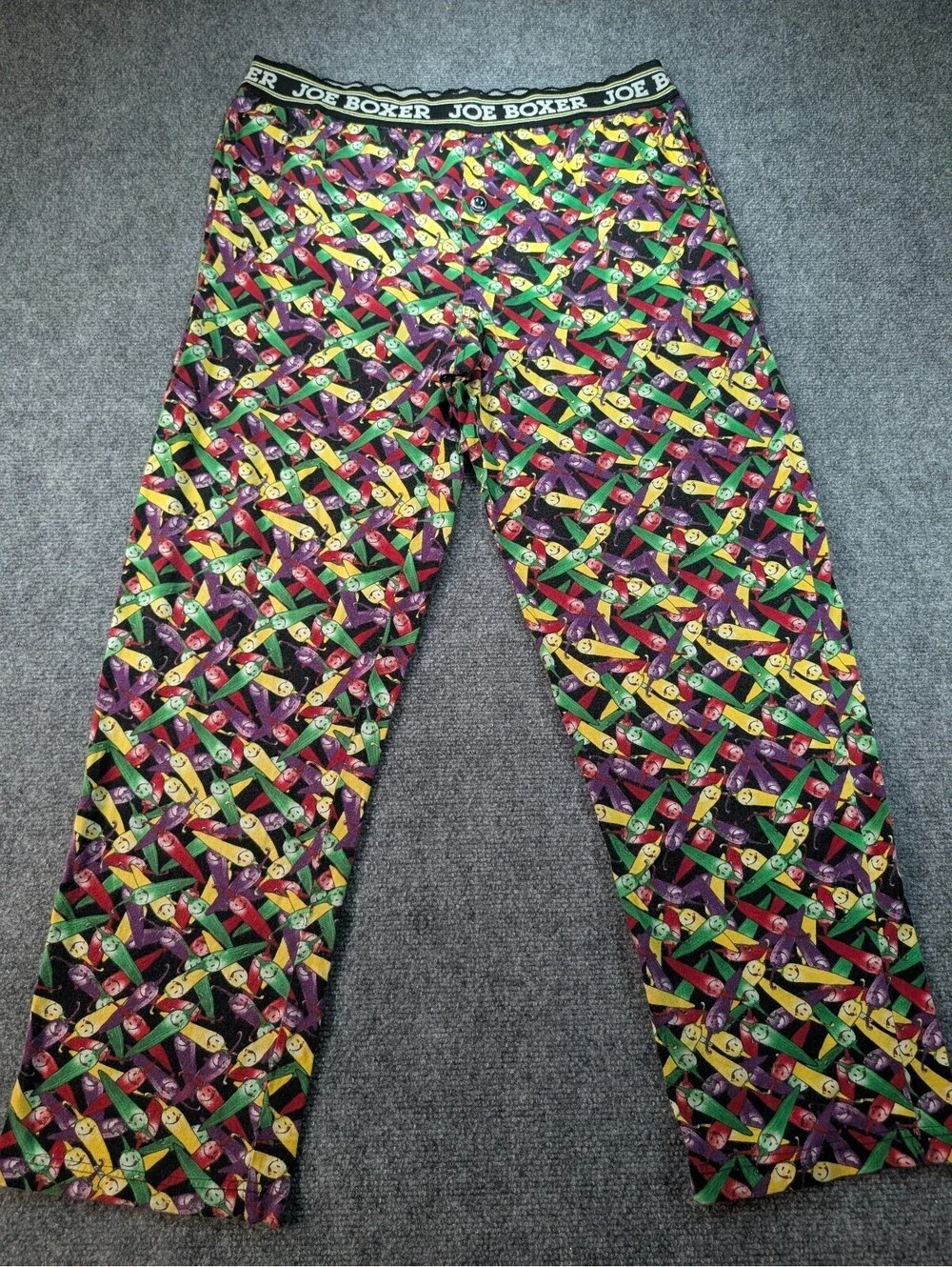Joe Boxer Mens Medium 2 Hot 2 Handle Chili Pepper Print Pajama Pants Lounge Pant